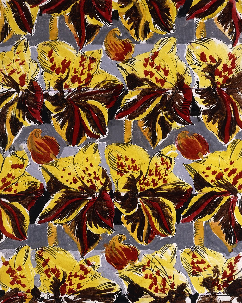 Flores rojas y amarillas; Fleurs Rouges et Jaunes de Raoul Dufy