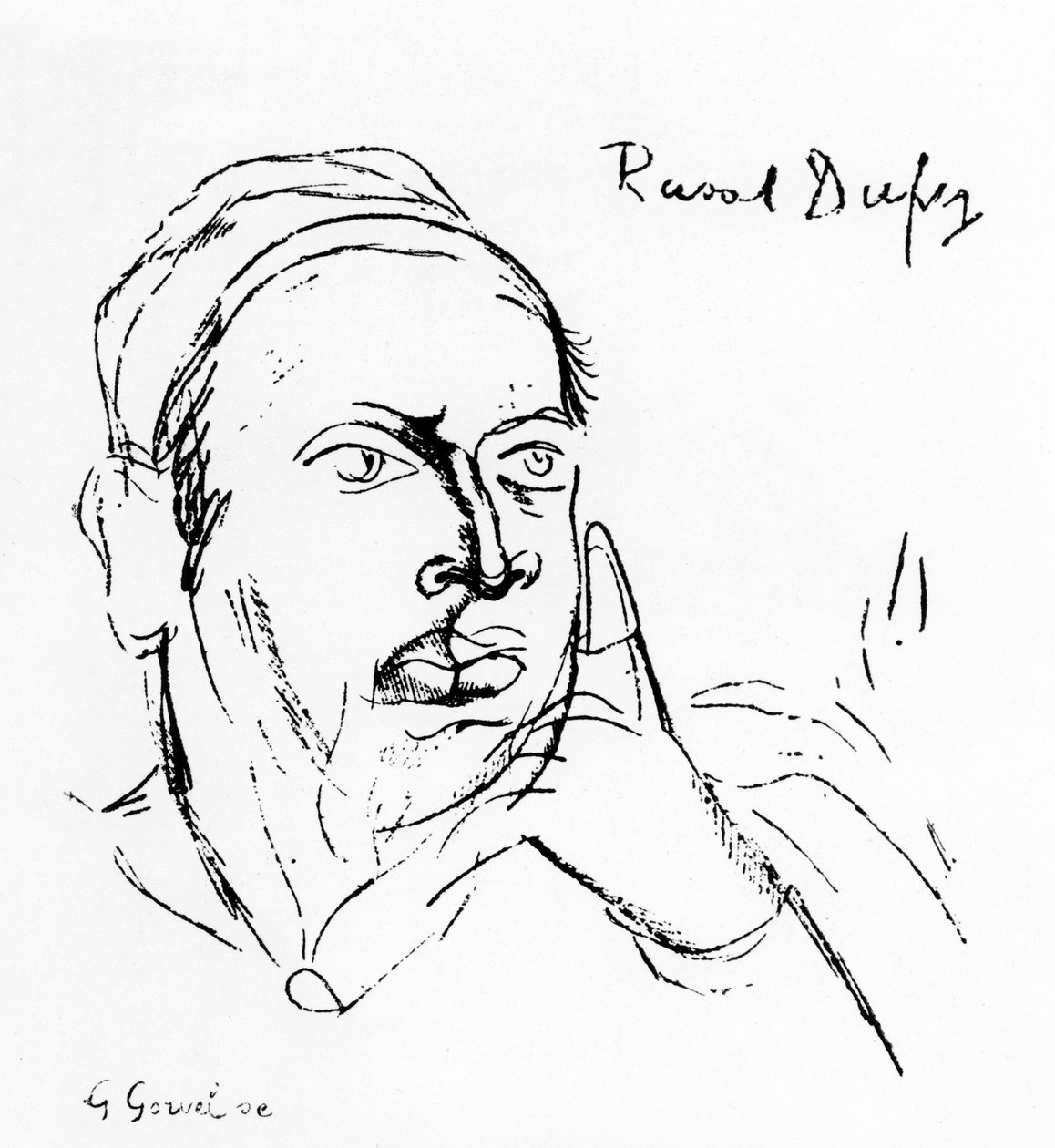 Remy de Gourmont (litografía) de Raoul Dufy