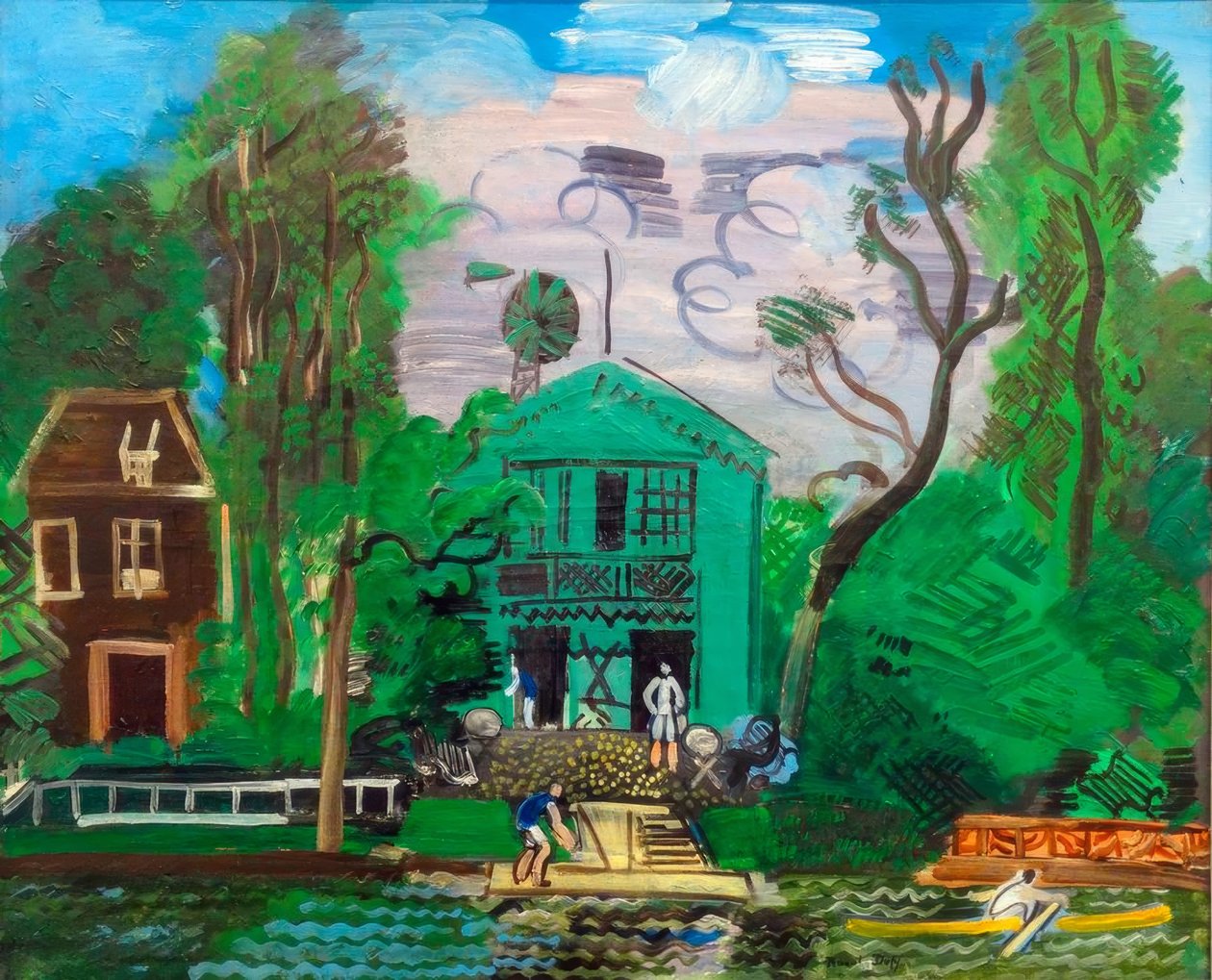 Río Marne, los navegantes de Raoul Dufy