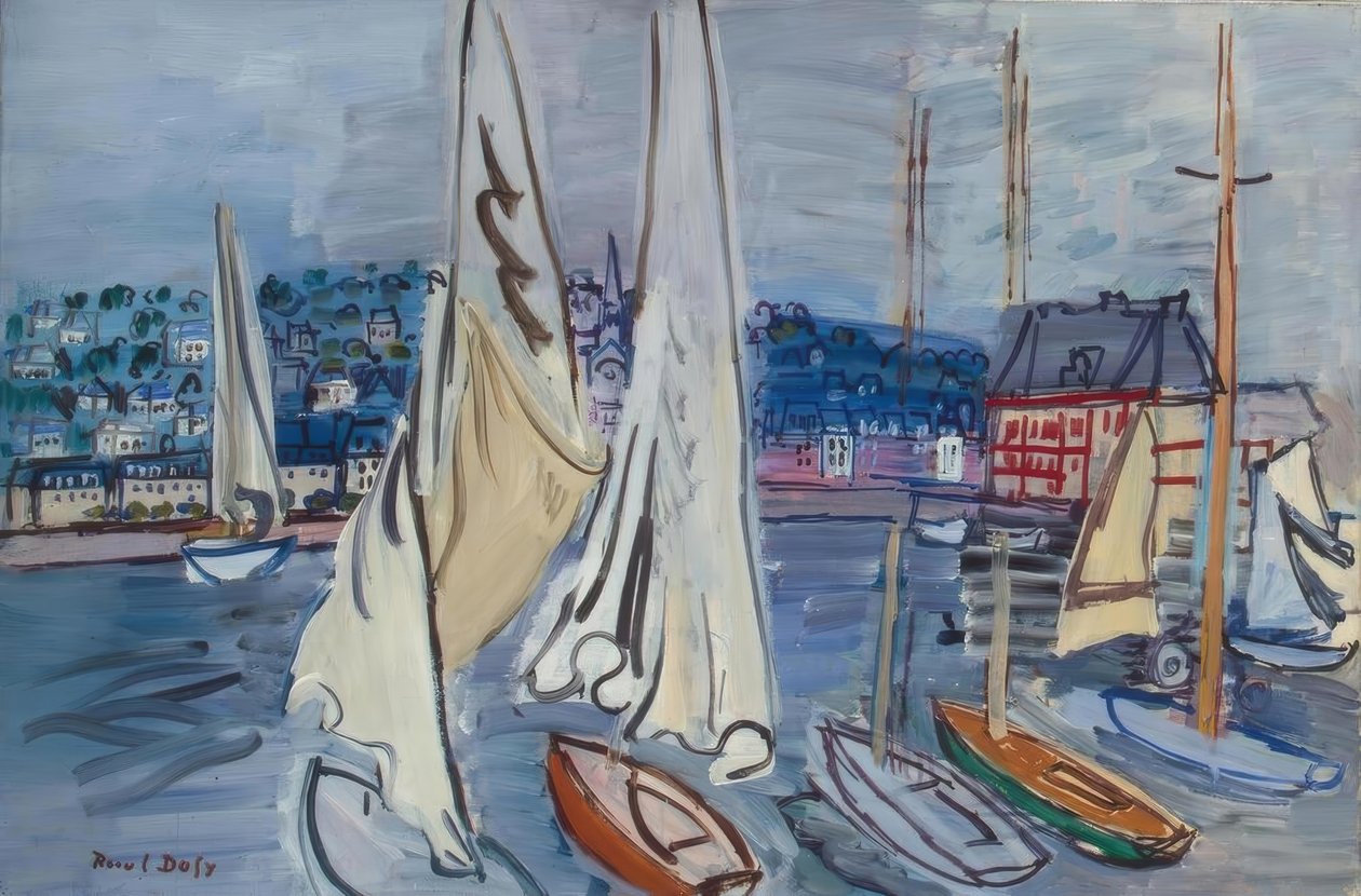 Segelboote en Deauville de Raoul Dufy