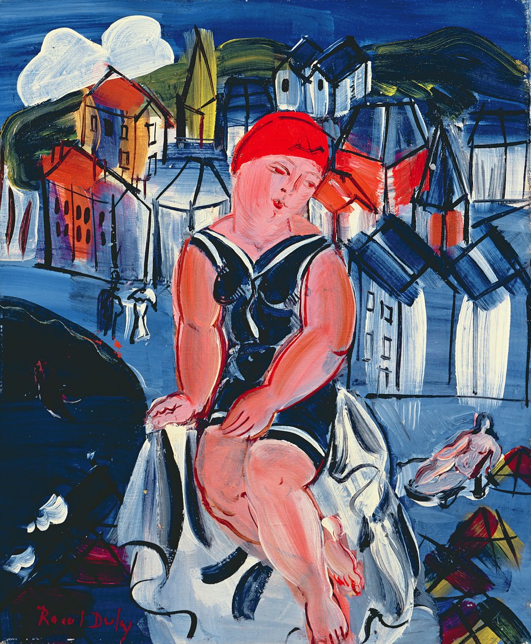 Pequeño bañista en Sainte Adresse de Raoul Dufy