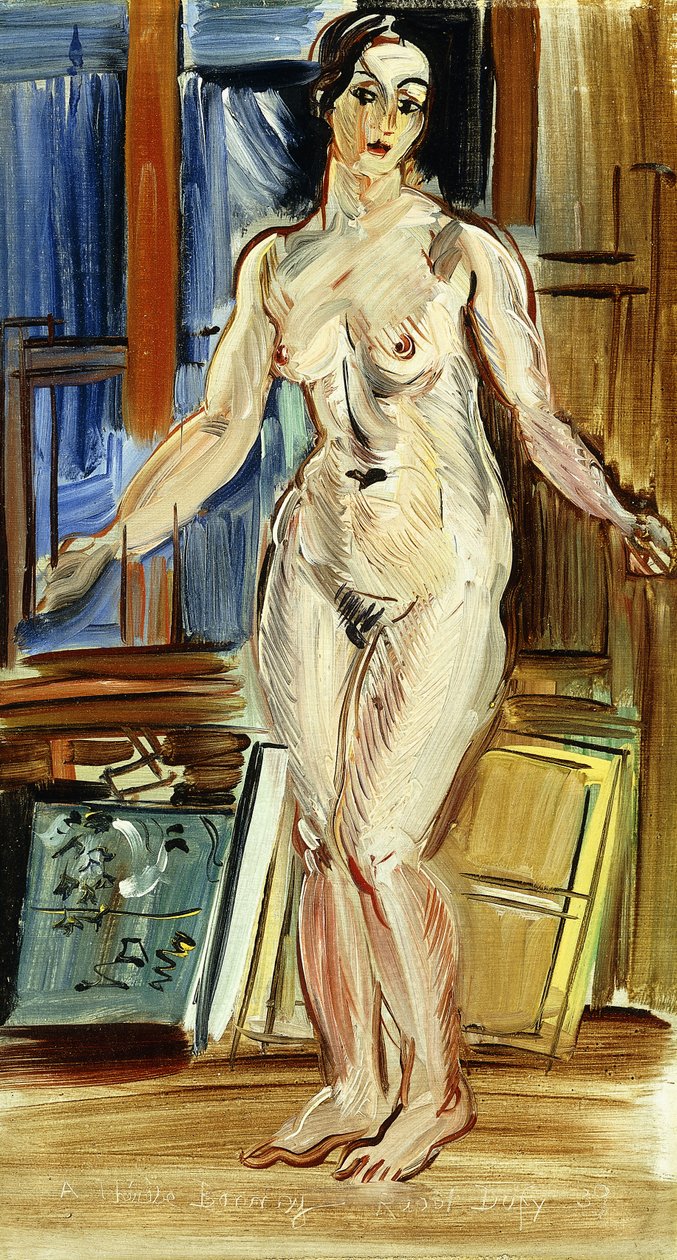 Desnudo de pie; Nu Debout de Raoul Dufy