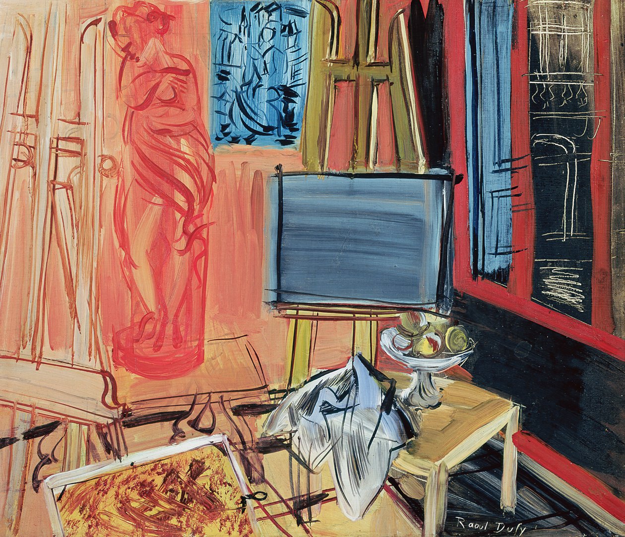 Naturaleza muerta (óleo sobre lienzo) de Raoul Dufy