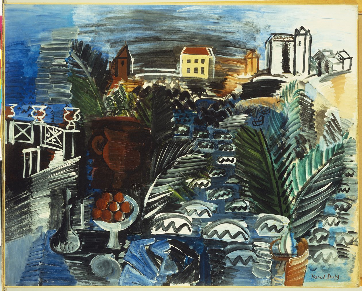 Naturaleza muerta junto al mar de Raoul Dufy