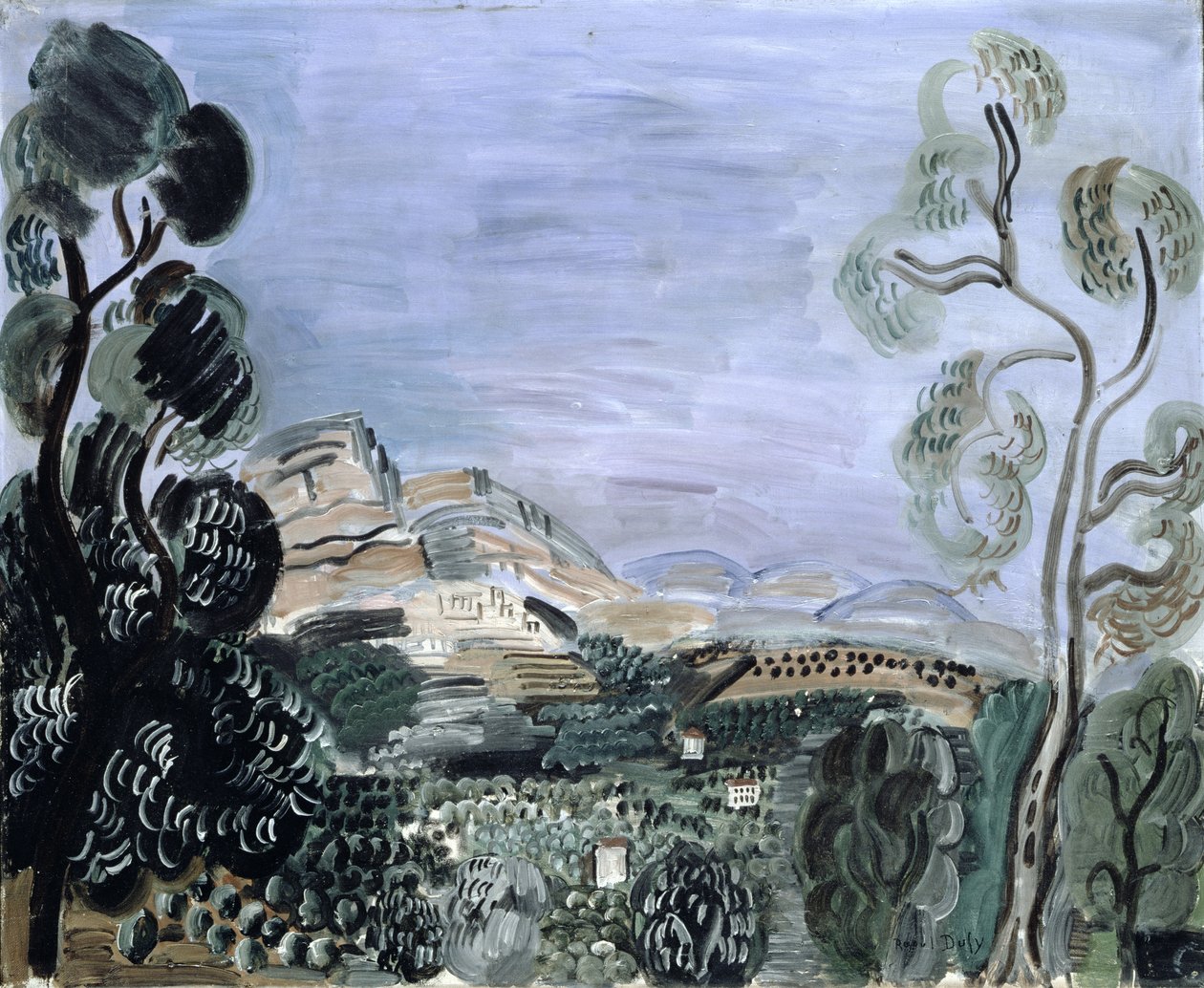 La bahía de Saint-Jeannet, c.1922-23 (óleo sobre lienzo) de Raoul Dufy