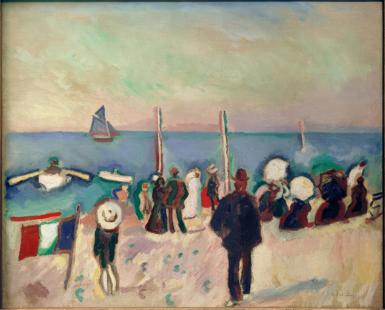La playa de Sainte-Adresse de Raoul Dufy