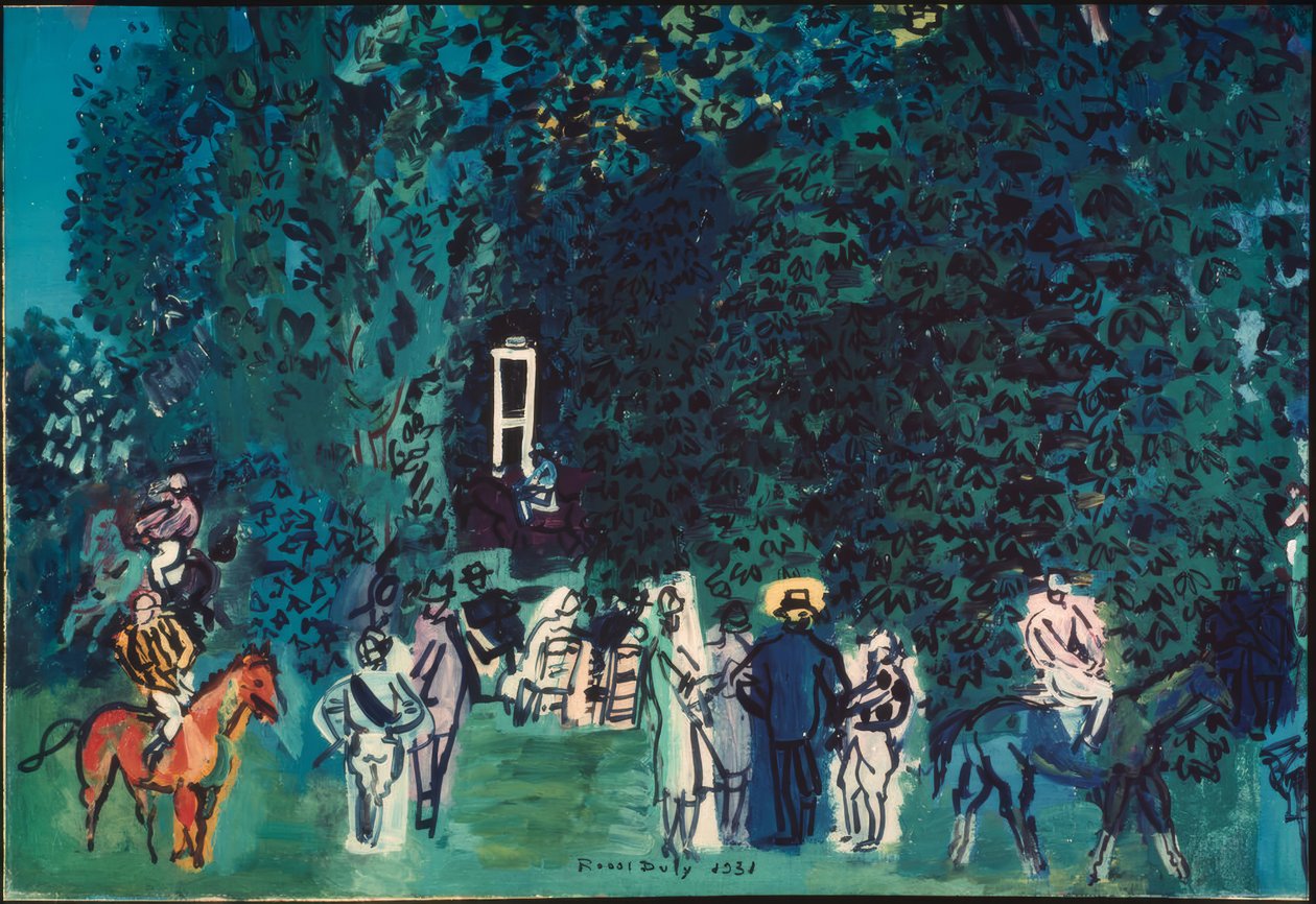 El paddock de Deauville de Raoul Dufy