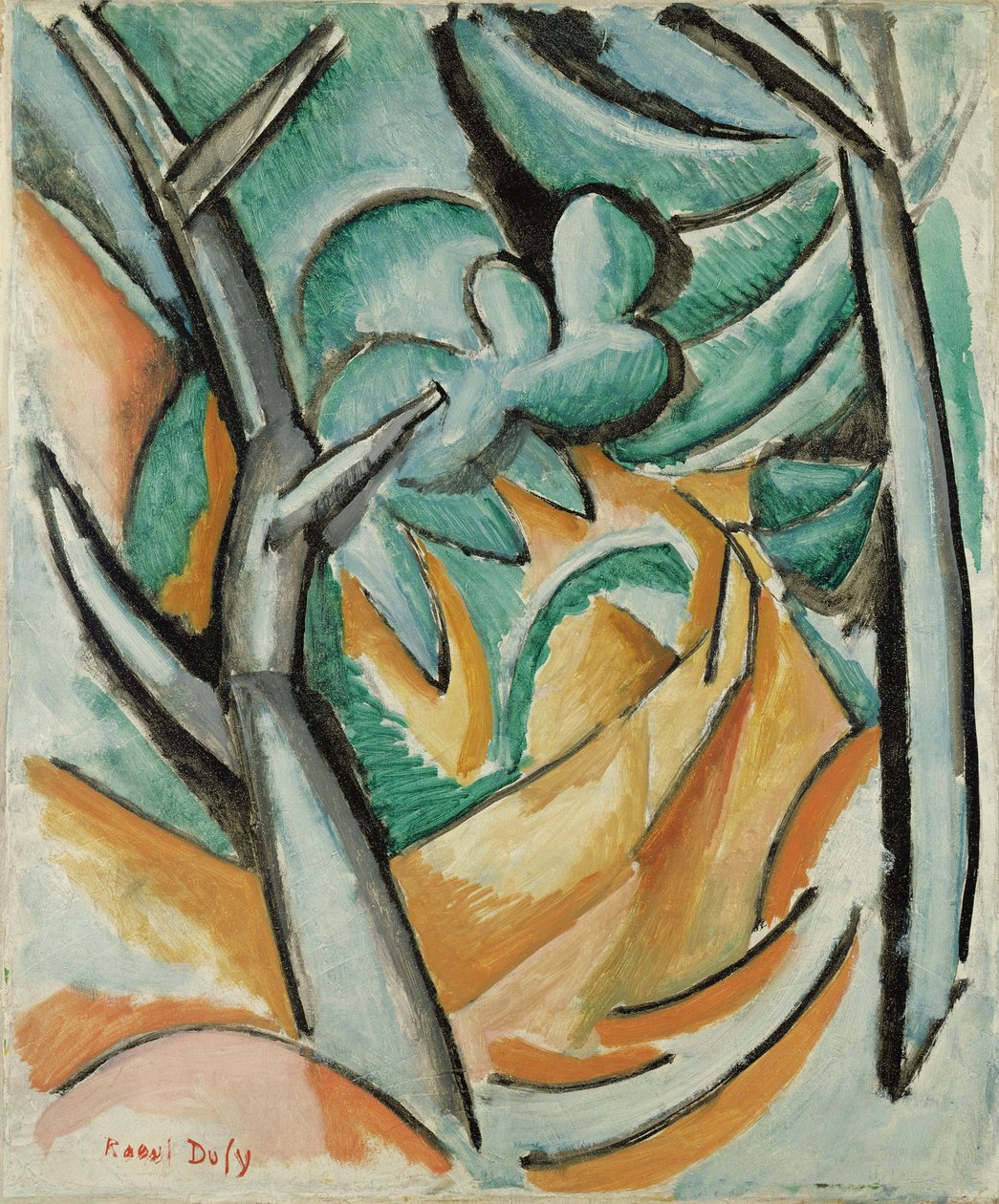 Los árboles verdes de Raoul Dufy