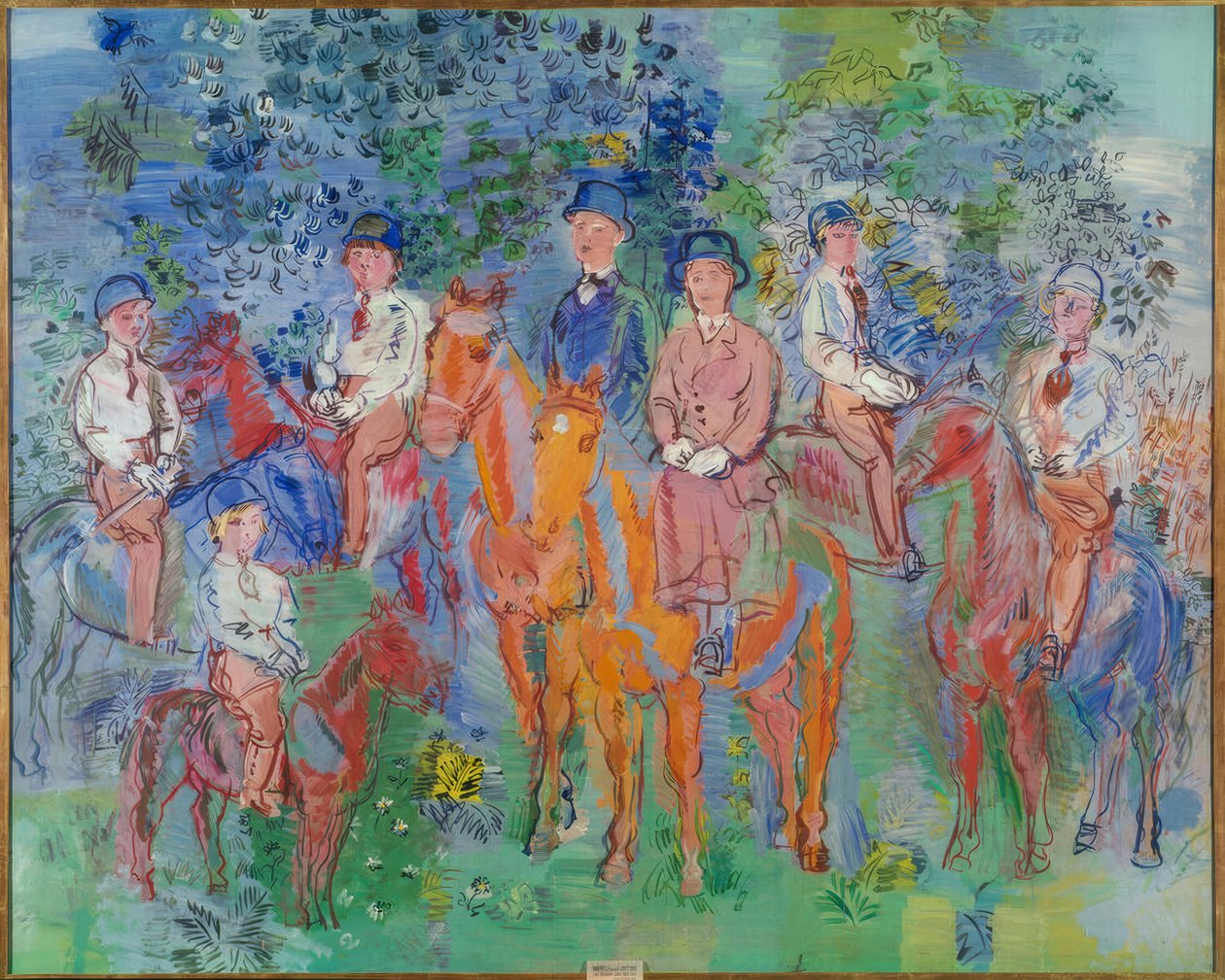 Los jinetes del bosque de Raoul Dufy