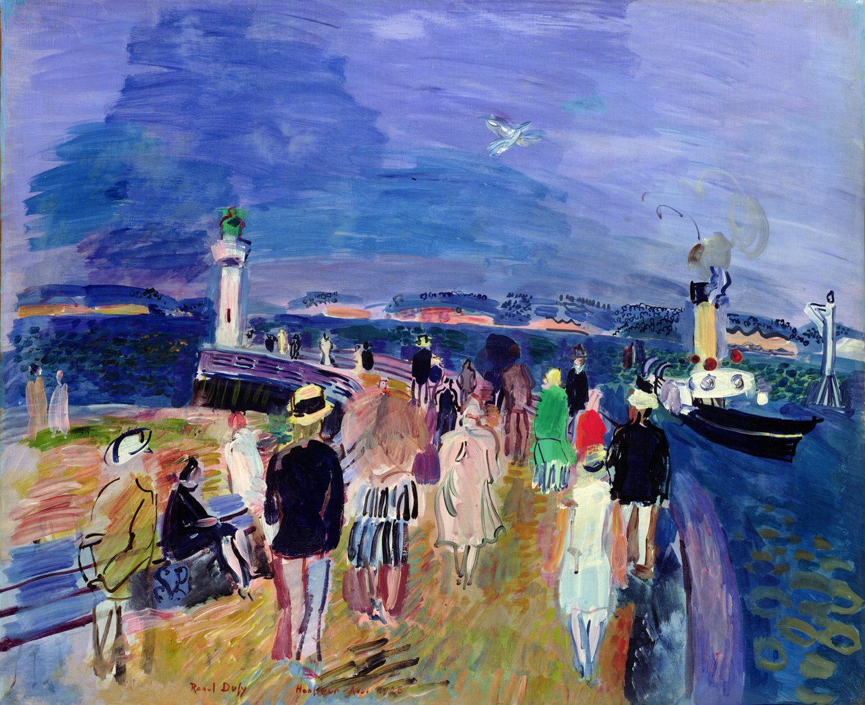 El muelle de Honfleur de Raoul Dufy