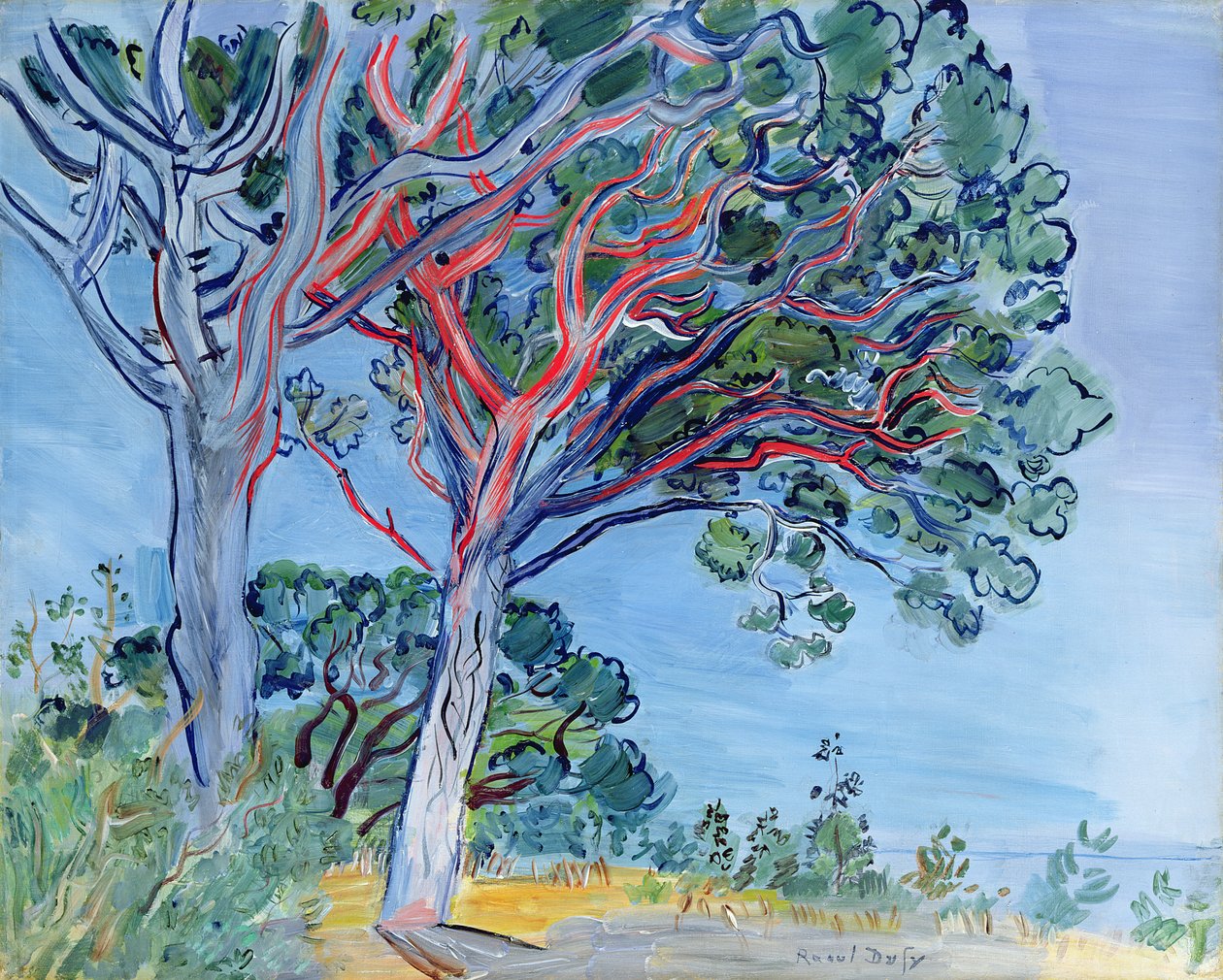 El pino rojo de Raoul Dufy