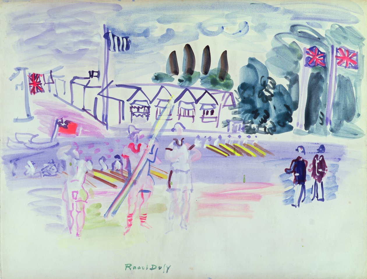 La regata de Henley (acuarela sobre papel) de Raoul Dufy