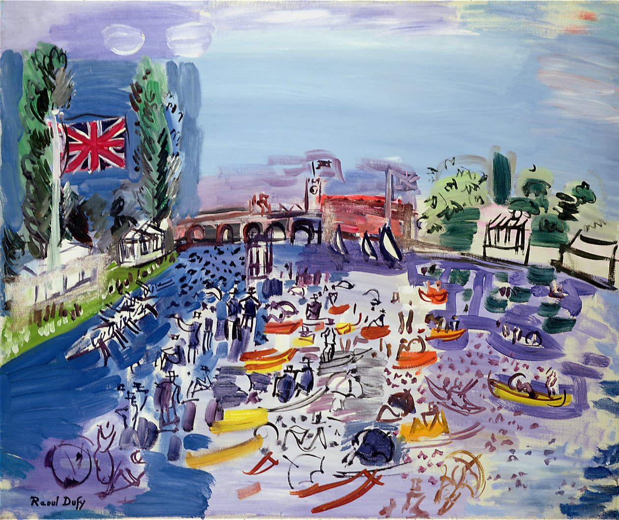 La regata de Henley, hacia 1930 de Raoul Dufy