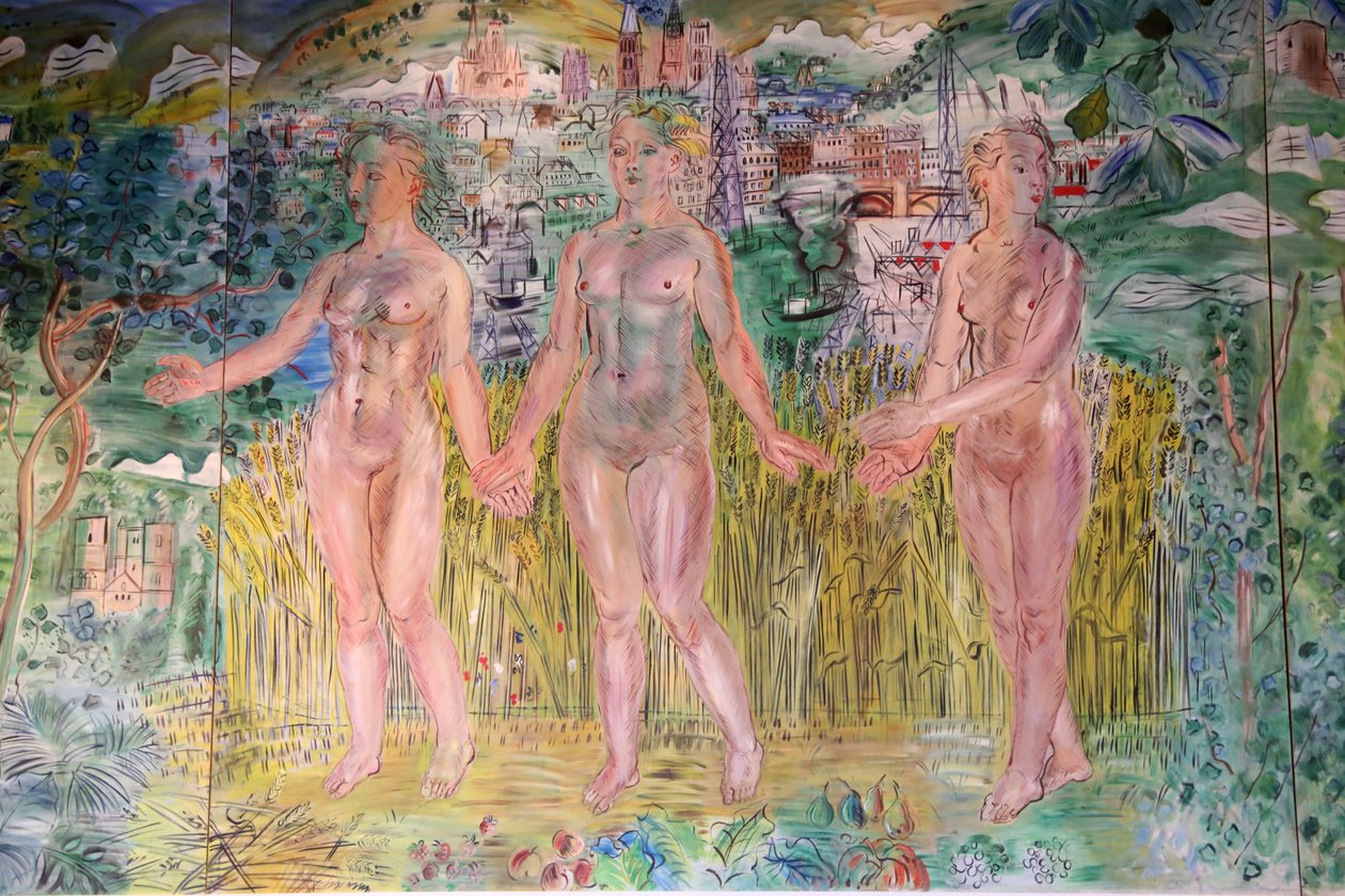 El Sena, de París al mar, detalle de Raoul Dufy