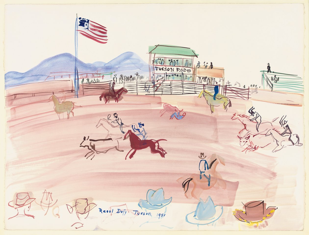 Rodeo de Tucson de Raoul Dufy