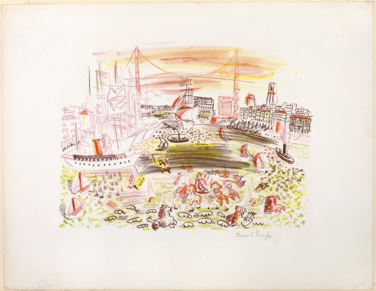 Vista de Marsella (Le Port) de Raoul Dufy