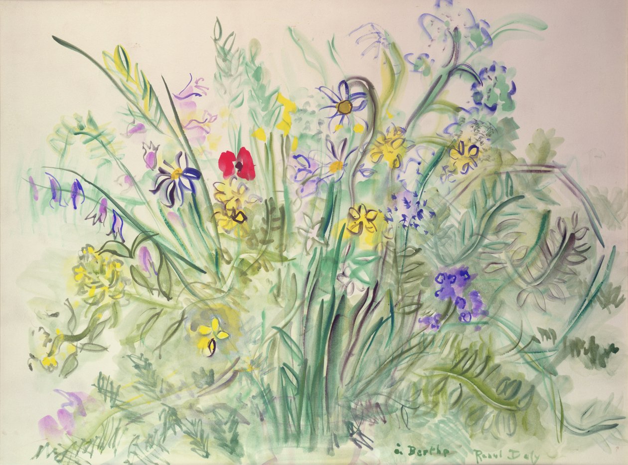Flores silvestres (acuarela sobre papel) de Raoul Dufy