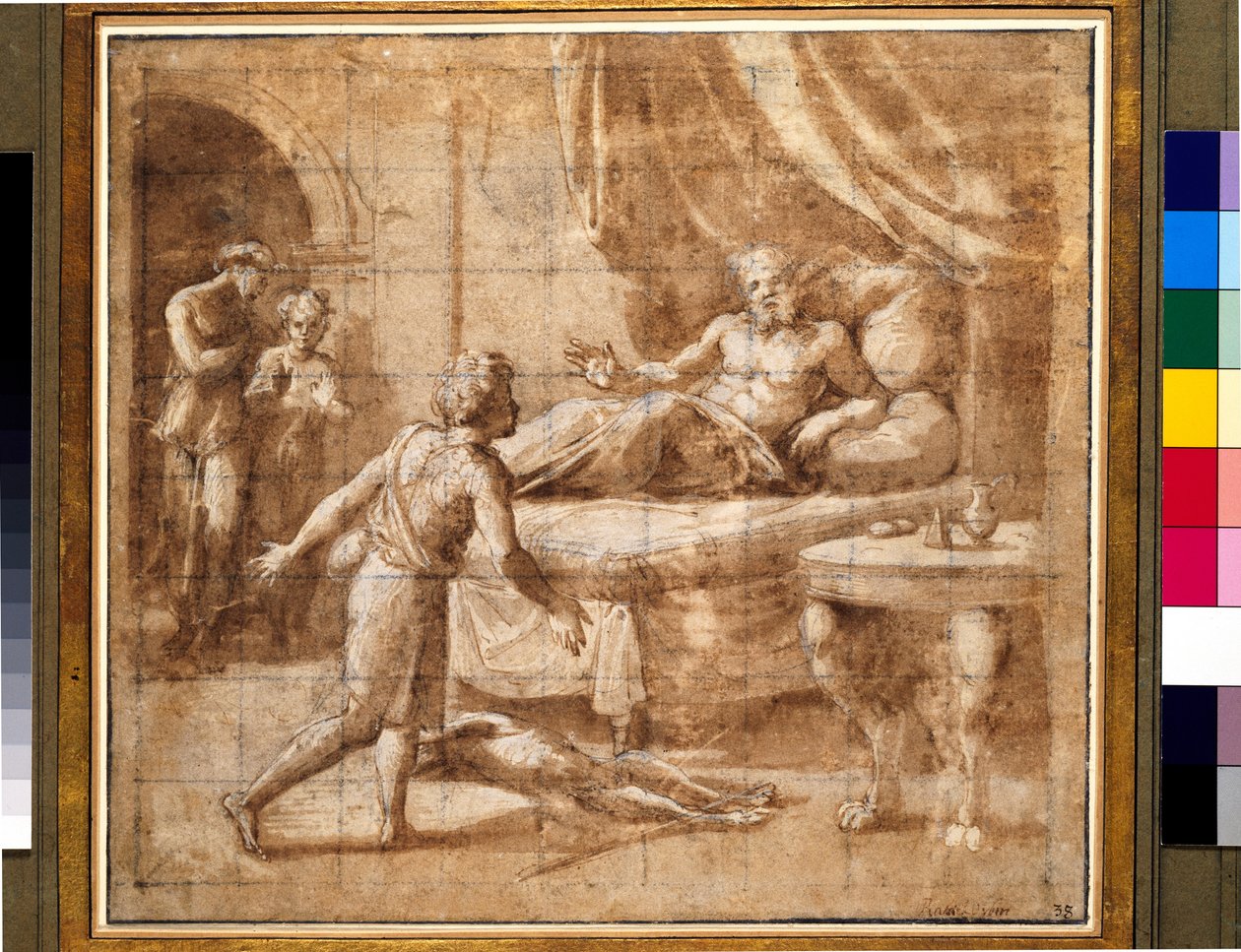 Esaú reclamando la bendición de Isaac de Raffaello Sanzio Raphael