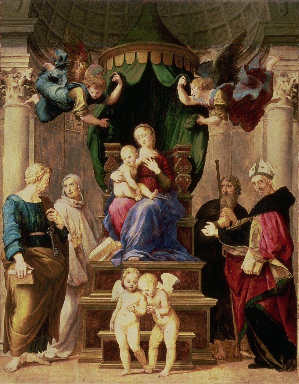 Madonna del Baldacchino de Raffaello Sanzio Raphael