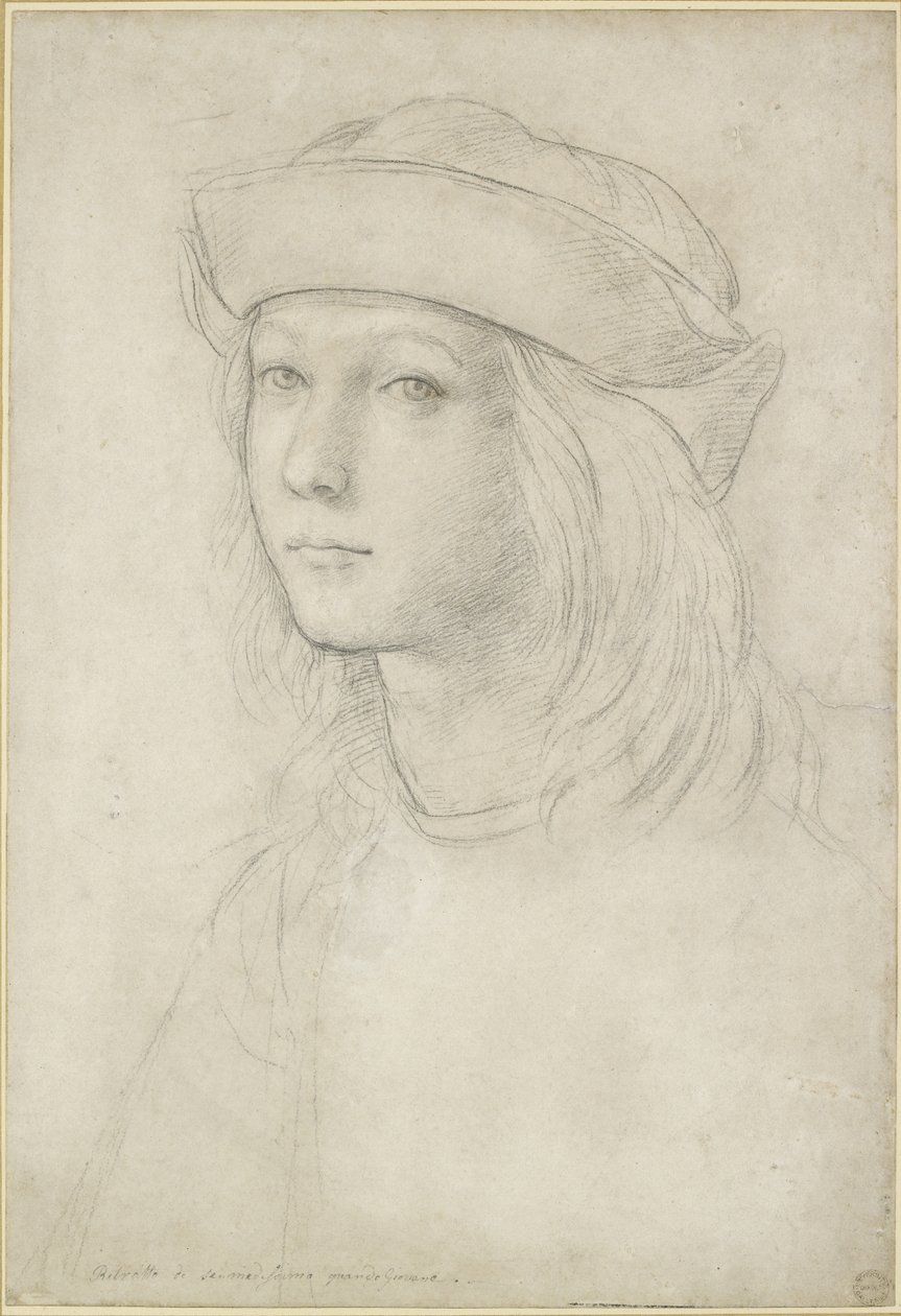 Retrato de un joven desconocido, posiblemente un autorretrato, WA1846.158 de Raffaello Sanzio Raphael