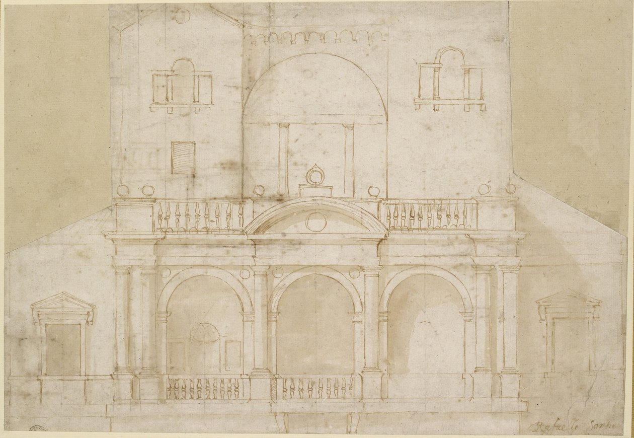 Diseño arquitectónico de Raffaello Sanzio Raphael