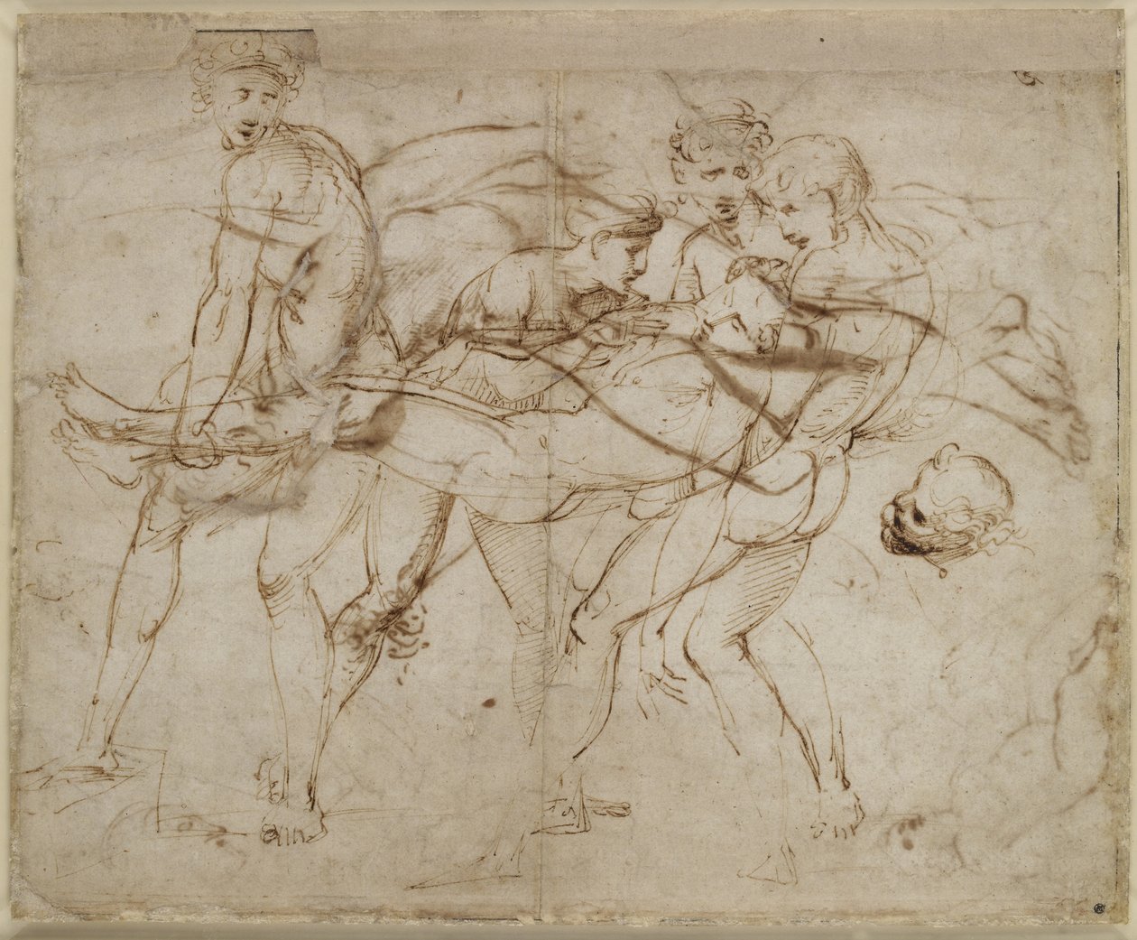 Recto: La muerte de Meleagro o la muerte de Adonis de Raffaello Sanzio Raphael