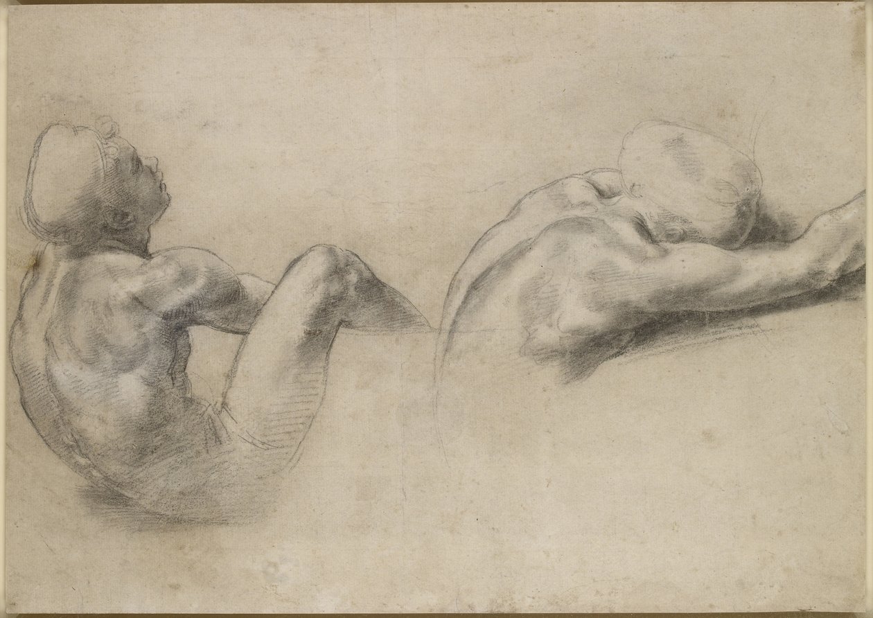 Dos estudios de desnudos, WA1846.210 de Raffaello Sanzio Raphael