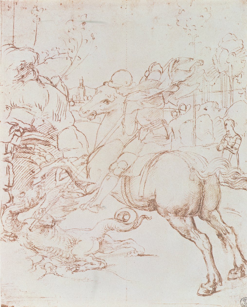 San Jorge y el Dragón de Raffaello Sanzio Raphael
