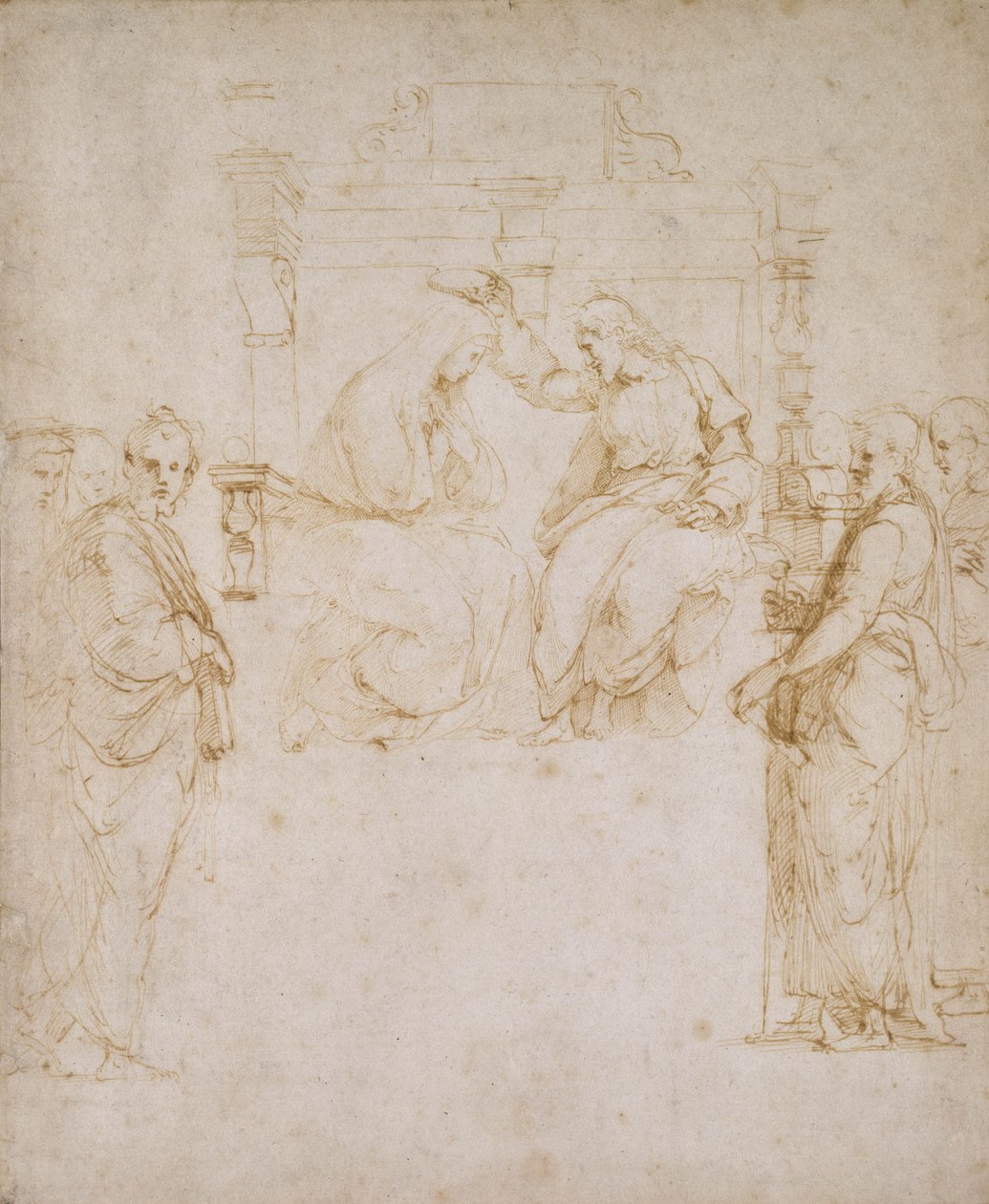 La coronación de la Virgen de Raffaello Sanzio Raphael