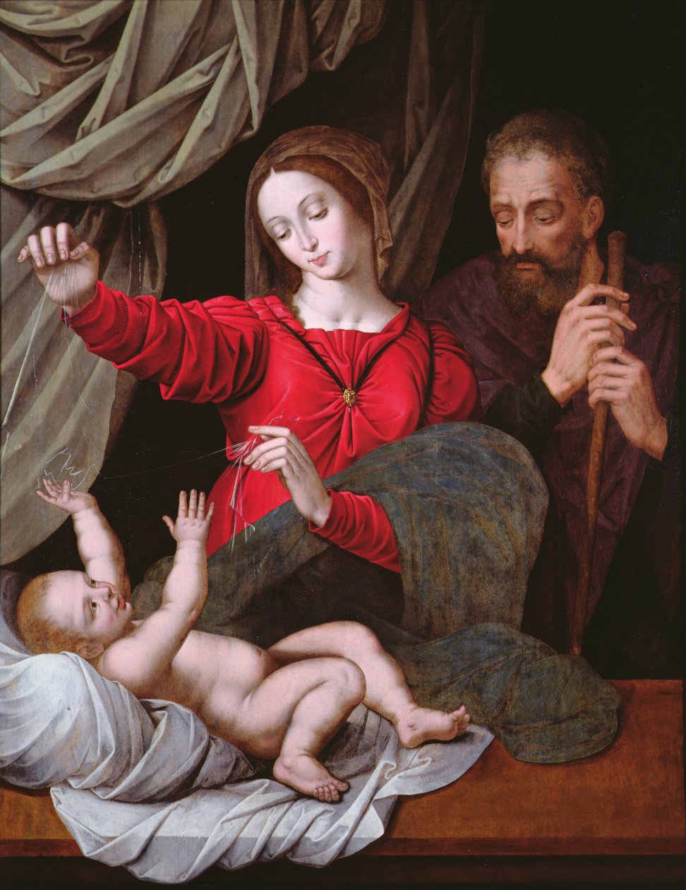 La Madonna de Loreto (copia - original en el Museo Condé, Chantilly) de after Raphael