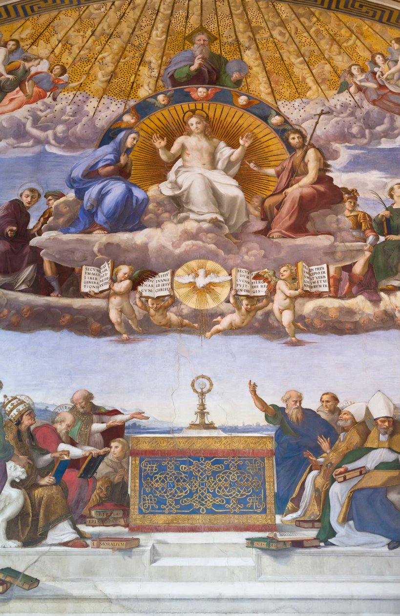Disputación del Santísimo Sacramento - fresco de Rafael de Raphael (1483 1520)
