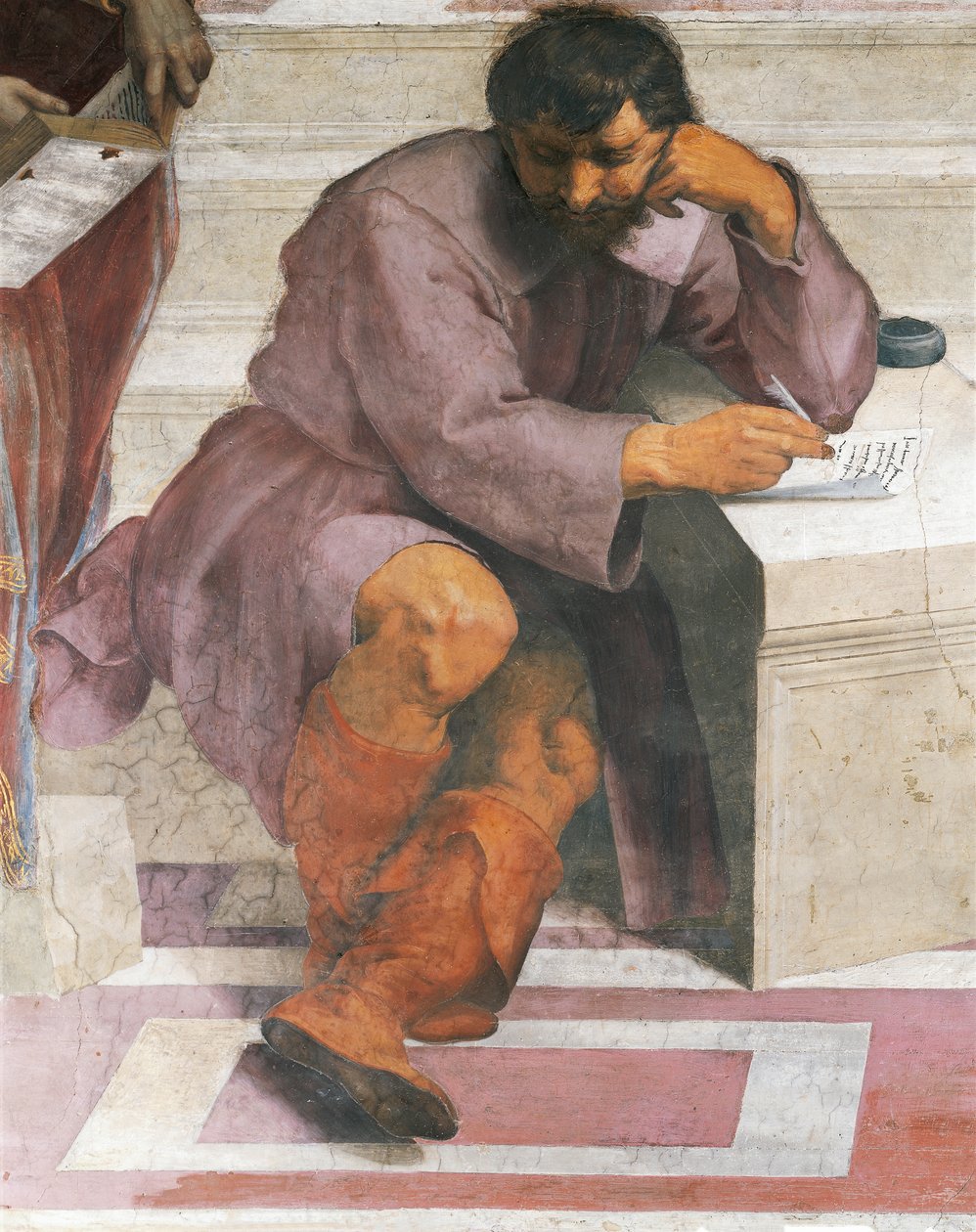 Heráclito, detalle de La Escuela de Atenas de Raphael