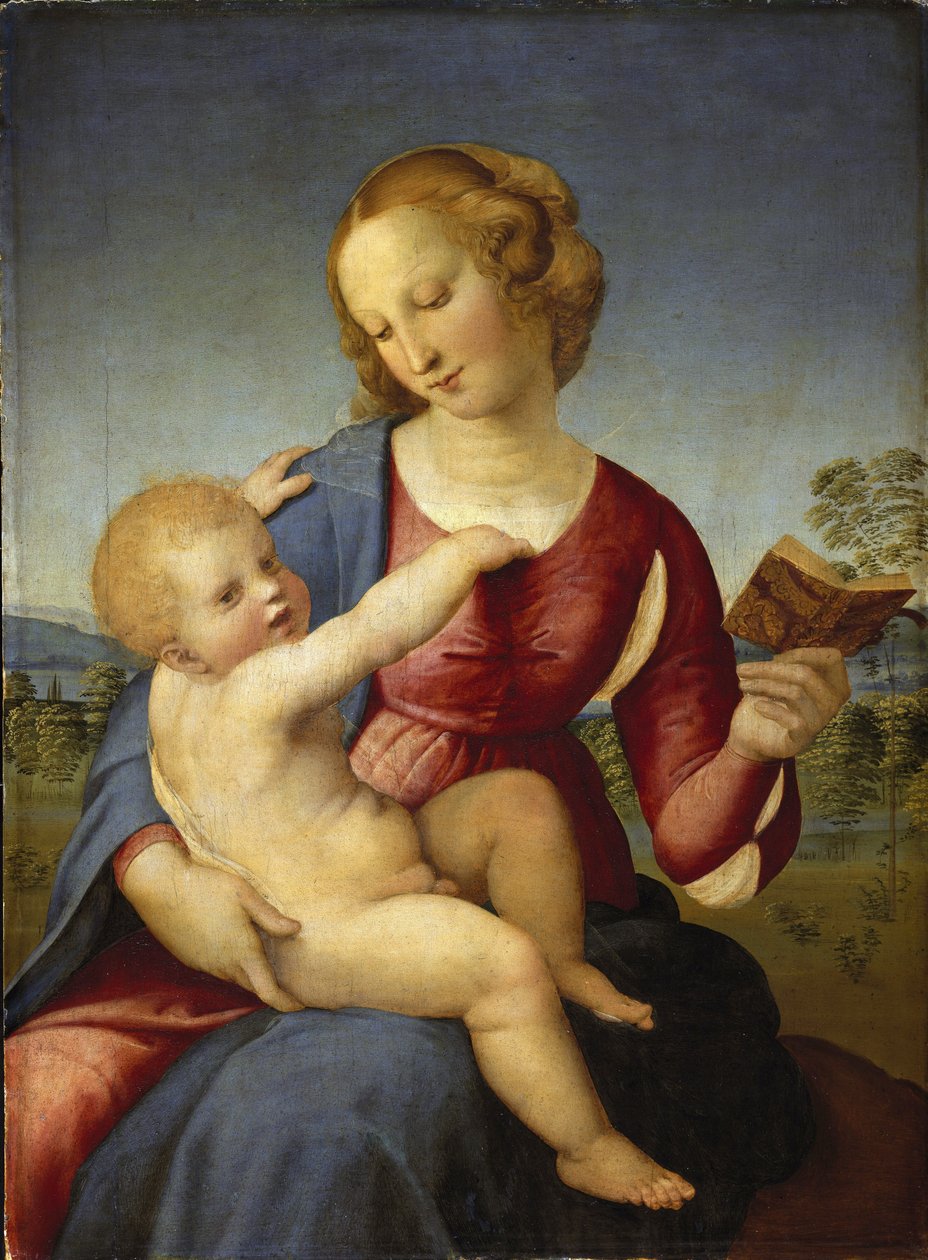 Madonna Colonna - Rafael (Raffaello Sanzio 1483 - 1520) - 1508 - Oleo sobre madera - 78.9x58.2 - Staatliche Museen, Berlin de Raphael