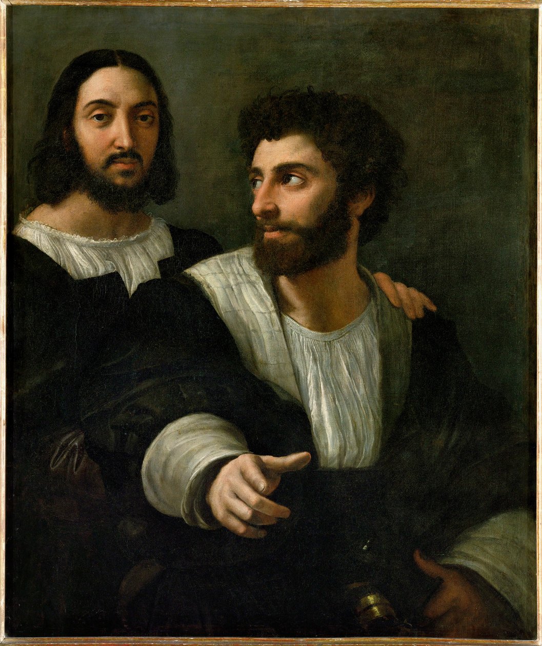 Raffael y su maestro de esgrima ... de Raphael (1483 1520)