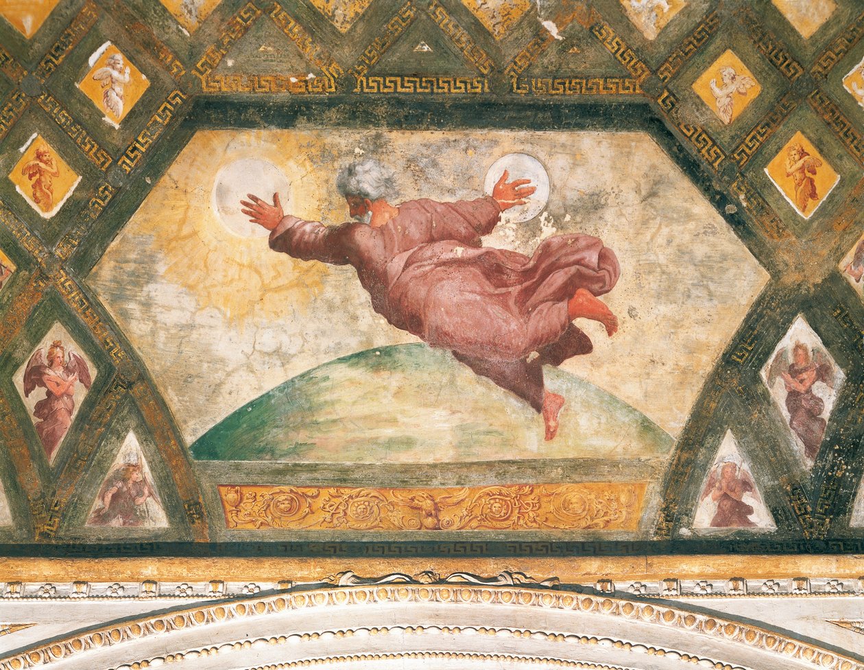 La Creación del Sol y la Luna, c.1518 de Raphael