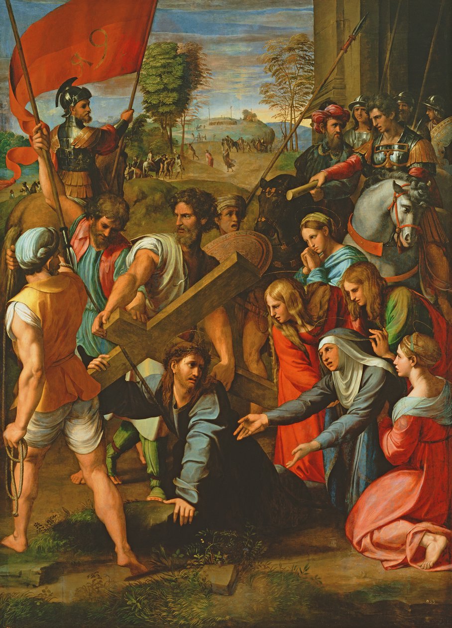 La Caída en el Camino al Calvario de Raphael
