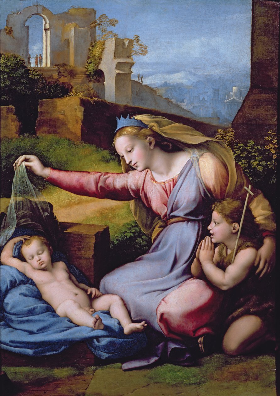 La Madonna del Diadema Azul o La Madonna del Velo de Raphael