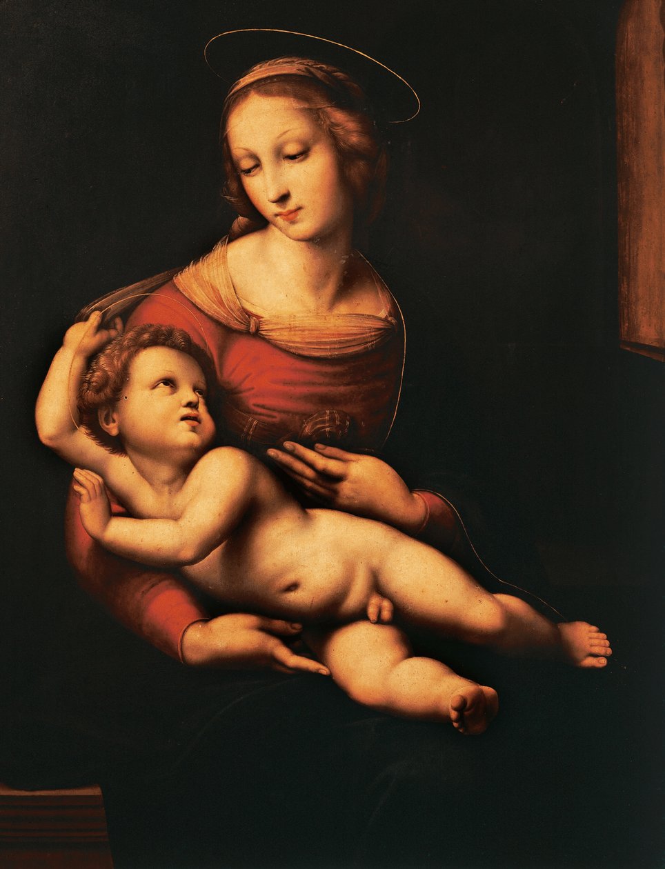 Madonna Bridgewater (Virgen con el Niño) de Rafael Sanzio (1483-1520), óleo sobre lienzo, 81x56 cm de Raphael (1483 1520)