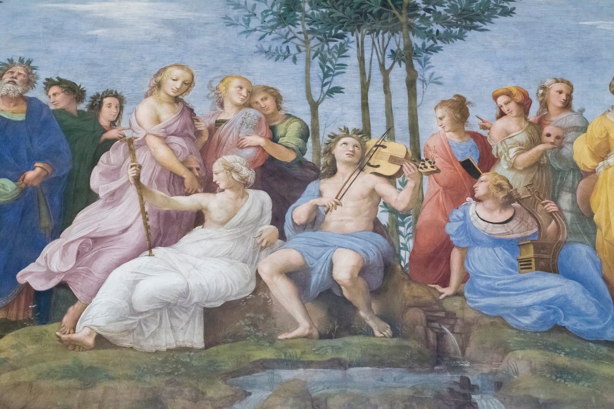 Parnaso, de la Stanza della Segnatura de Raphael (1483 1520)