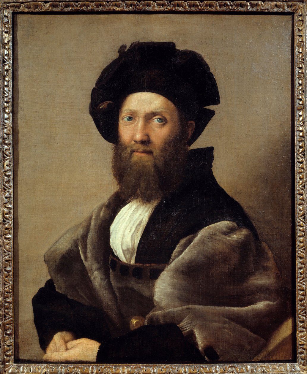 Retrato de Baldassare Castiglione (1478-1529) escritor y diplomático italiano de Raphael