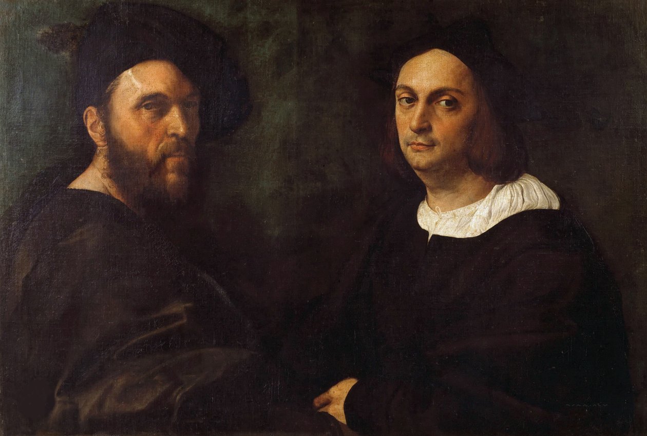 Doble retrato, c. 1516 de Raphael