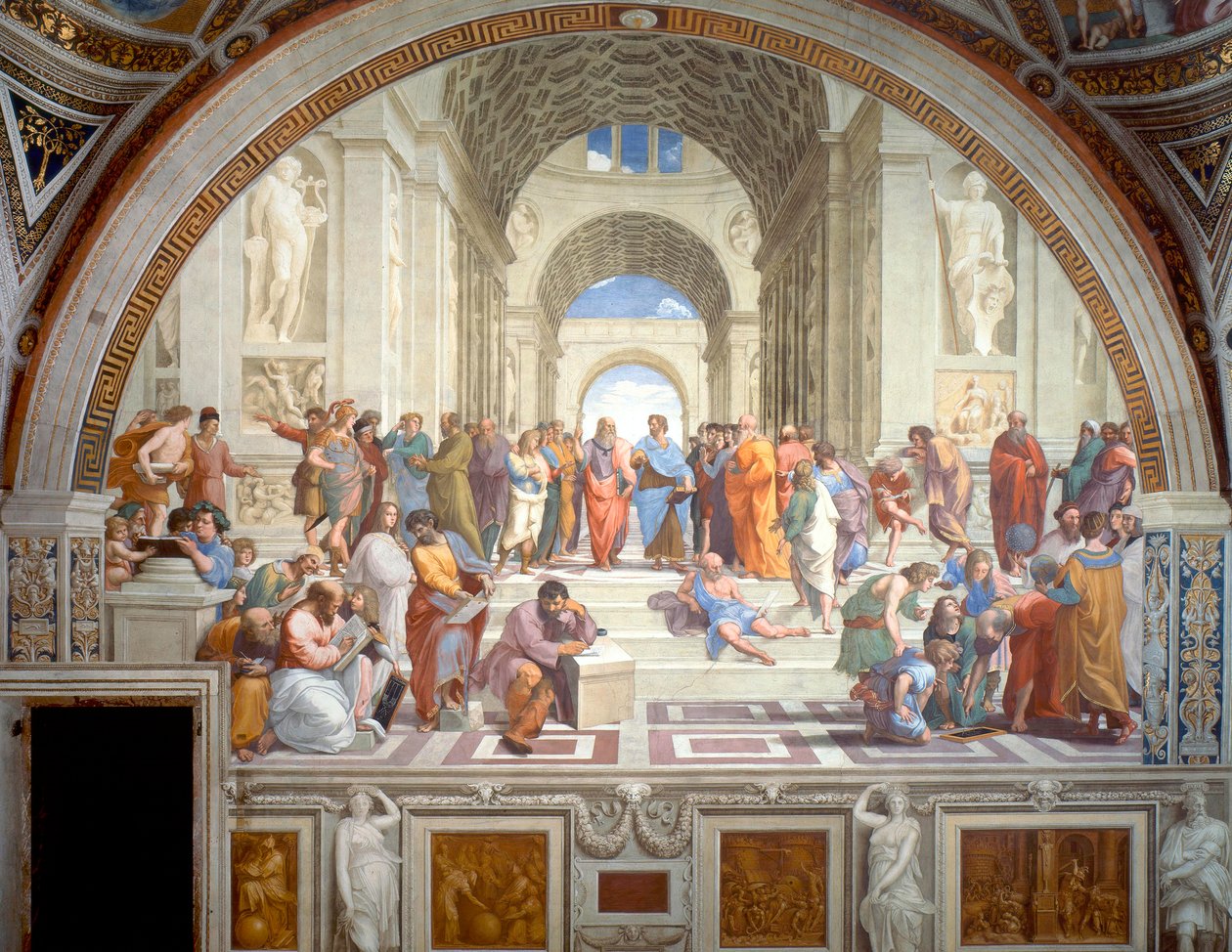 La escuela de Atenas de Raphael