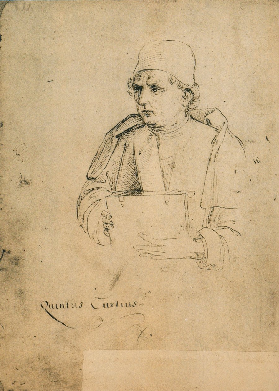 Quinto Curcio Rufo; dibujo de Rafael. Gallerie dell