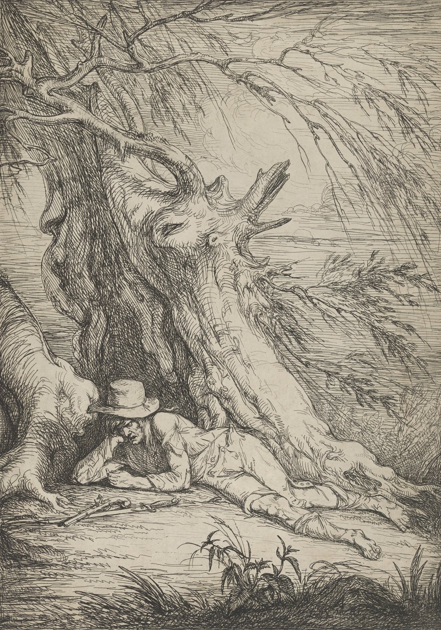 Bandido bajo un árbol, 1795-1801 de Raphael Lamar West