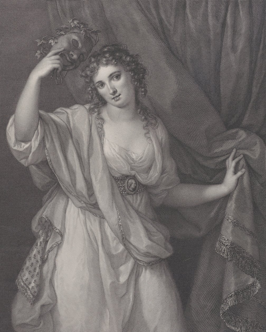 Lady Hamilton como la Musa Cómica, Thalia, 1791 de Raphael Morghen