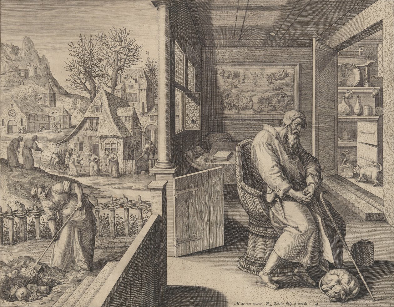 Dolor de Raphael Sadeler