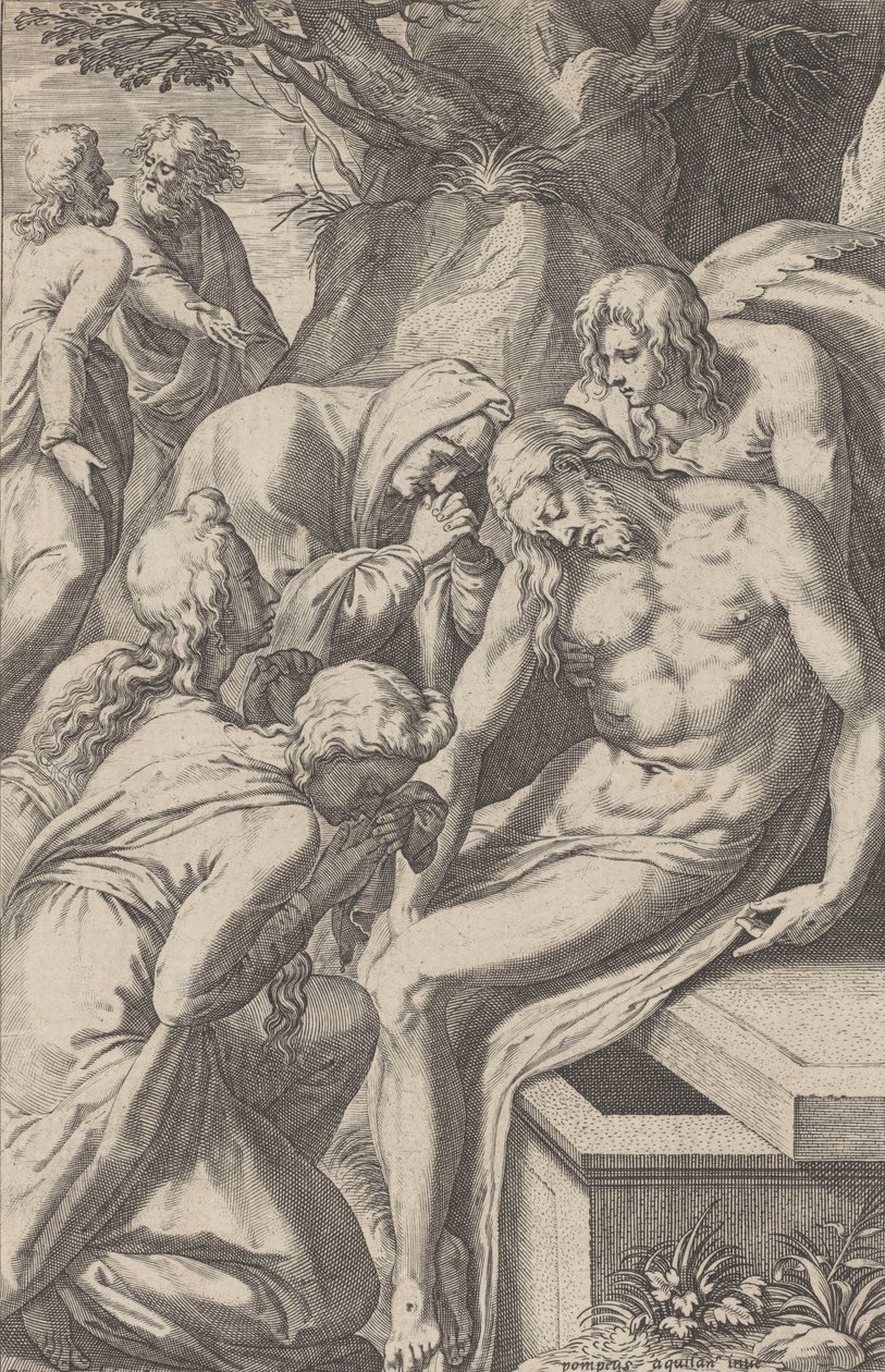 La lamentación de Raphael Sadeler