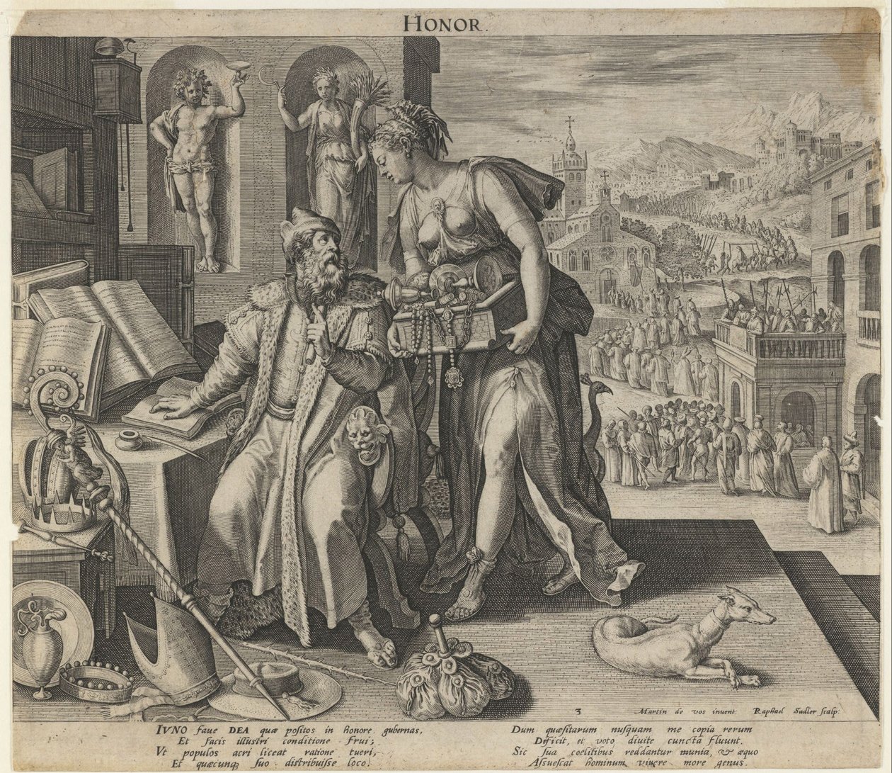 Honor, 1591 de Raphael Sadeler the Elder