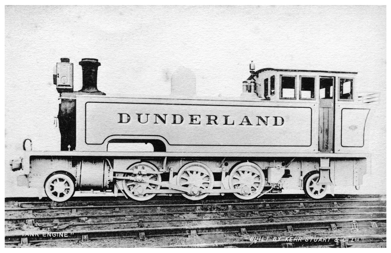 Locomotora de tanque, locomotora de vapor construida por Kerr, Stuart y Co, principios del siglo XX de Raphael Tuck