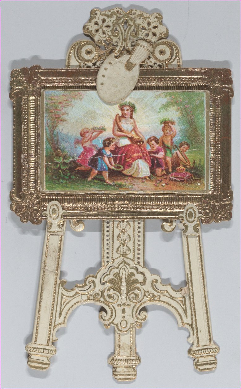 Valentín - Caballete de pie, familia cromolitografiada de Raphael Tuck and Sons